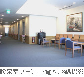 診察室ゾーン、心電図、X線撮影